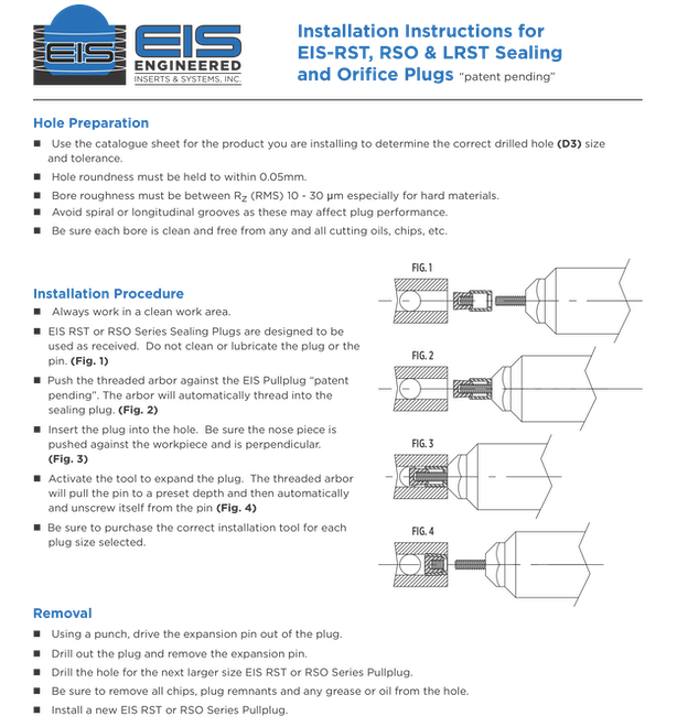 EIS-RST & RSO Installation Instructions